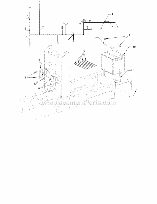 Battery And Electrical 1b075g & After Diagram and Parts List for 5234DL 54AL544-710, 54BL544-710 Cub Cadet Lawn Tractor